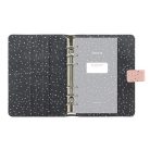 FILOFAX Kalendárium, gyűrűs, betétlapokkal, personal méret, FILOFAX, "Confetti", rózsakvarc