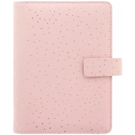 FILOFAX Kalendárium, gyűrűs, betétlapokkal, pocket méret, FILOFAX, "Confetti", rózsakvarc