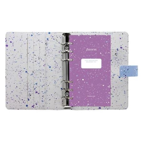 FILOFAX Kalendárium, gyűrűs, betétlapokkal, personal méret, FILOFAX, "Expressions", kék