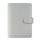 FILOFAX Kalendárium, gyűrűs, betétlapokkal, A5 méret, FILOFAX "Saffiano", gránit