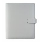 FILOFAX Kalendárium, gyűrűs, betétlapokkal, personal méret, FILOFAX "Saffiano", gránit