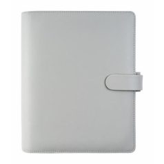   FILOFAX Kalendárium, gyűrűs, betétlapokkal, personal méret, FILOFAX "Saffiano", gránit