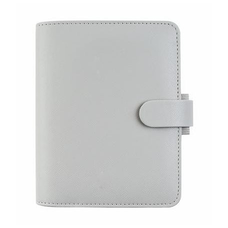 FILOFAX Kalendárium, gyűrűs, betétlapokkal, pocket méret, FILOFAX "Saffiano", gránit