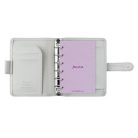 FILOFAX Kalendárium, gyűrűs, betétlapokkal, pocket méret, FILOFAX "Saffiano", gránit