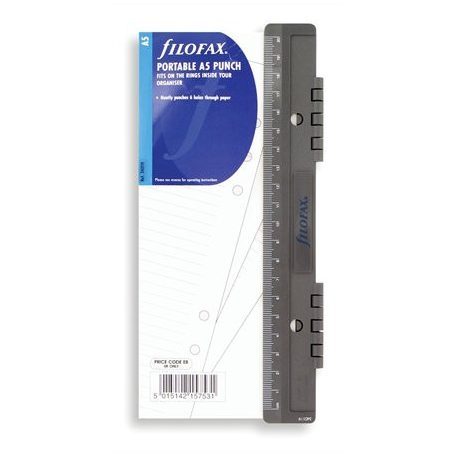 FILOFAX Kalendárium betét, lyukasztó, personal méret, hordozható, FILOFAX