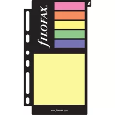   FILOFAX Kalendárium betét, öntapadó jelölőcímke és jegyzet, nagy, FILOFAX, színes