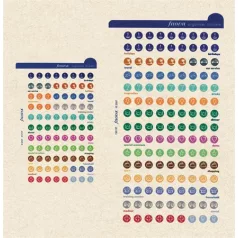   FILOFAX Kalendárium betét, öntapadó szervezőcímke, nagy FILOFAX, színes
