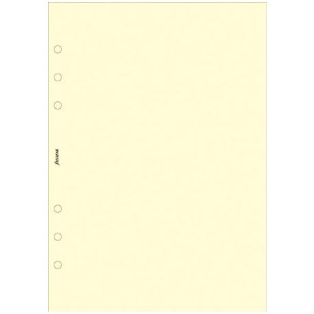 FILOFAX Kalendárium betét, jegyzetlap, personal méret, sima, FILOFAX, krémszín