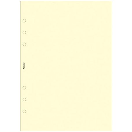 FILOFAX Kalendárium betét, jegyzetlap, personal méret, sima, FILOFAX, krémszín
