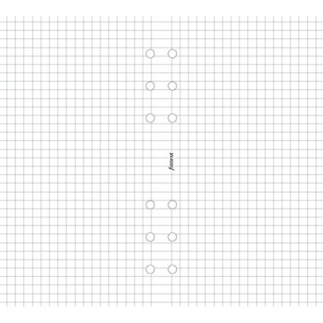 FILOFAX Kalendárium betét, jegyzetlap, personal méret, kockás, FILOFAX, fehér