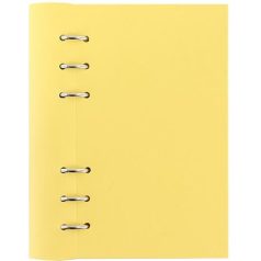   FILOFAX Tervező, naptár és füzet betéttel, A5, FILOFAX "Clipbook Classic Pastel", pasztellsárga