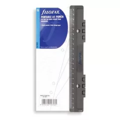   FILOFAX Kalendárium betét, lyukasztó, pocket méret, hordozható, FILOFAX