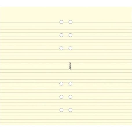 FILOFAX Kalendárium betét, jegyzetlap, pocket méret, vonalas, FILOFAX, krémszín