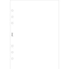  FILOFAX Kalendárium betét, jegyzetlap, A5, sima, FILOFAX, fehér