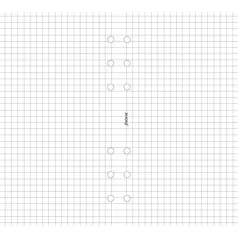   FILOFAX Kalendárium betét, jegyzetlap, A5, kockás, FILOFAX, fehér