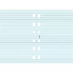   FILOFAX Kalendárium betét, jegyzetlap, A5, vonalas, FILOFAX, kék