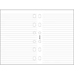   FILOFAX Kalendárium betét, jegyzetlap, A5, vonalas, FILOFAX, fehér