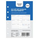 FILOFAX Kalendárium betét, tervező, heti, pocket (S) méret, FILOFAX, 2026