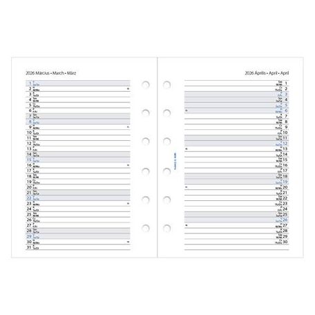 FILOFAX Kalendárium betét, tervező, heti, pocket (S) méret, FILOFAX, 2026