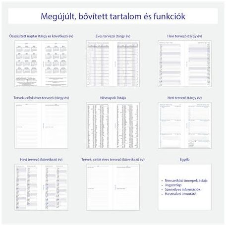 FILOFAX Kalendárium betét, tervező, heti, personal (M) méret, FILOFAX, 2027