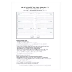   FILOFAX Kalendárium betét, tervező, heti, A5 (L), FILOFAX, 2026
