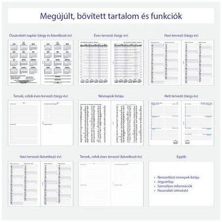 FILOFAX Kalendárium betét, tervező, heti, A5 (L), FILOFAX, 2027