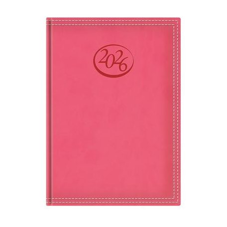TOPTIMER Naptár, tervező, B5, heti, TOPTIMER, "Ace", korallpiros