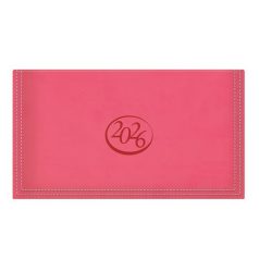   TOPTIMER Zsebnaptár, fekvő elrendezésű, TOPTIMER, "Ace", korallpiros