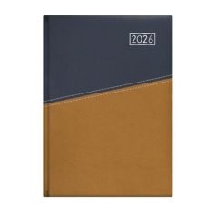   TOPTIMER Naptár, tervező, B5, heti, TOPTIMER "Duplex", kék-mustár