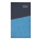 TOPTIMER Zsebnaptár, álló elrendezésű, TOPTIMER "Duplex", kék-világoskék