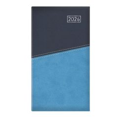   TOPTIMER Zsebnaptár, álló elrendezésű, TOPTIMER "Duplex", kék-világoskék