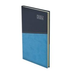   TOPTIMER Zsebnaptár, álló elrendezésű, TOPTIMER "Duplex", kék-világoskék