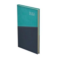   TOPTIMER Zsebnaptár, álló elrendezésű, TOPTIMER "Duplex", türkiz-kék