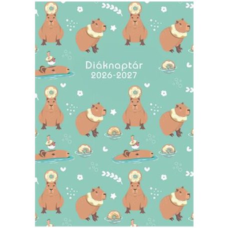 TOPTIMER Diáknaptár, 2026/2027 tanév, B6, heti, TOPTIMER, "Capibara"