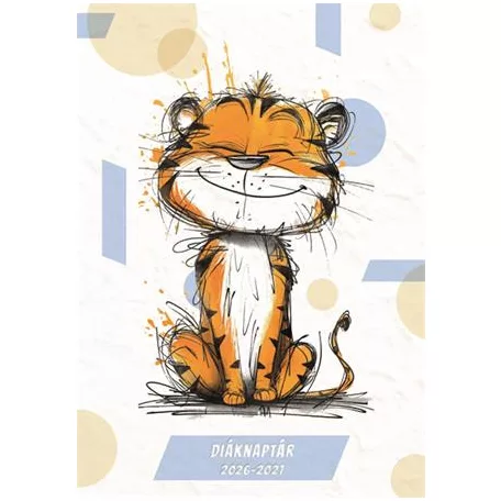 TOPTIMER Diáknaptár, 2026/2027 tanév, B6, heti, TOPTIMER, "Tigris"