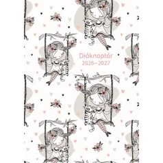   TOPTIMER Diáknaptár, 2026/2027 tanév, B6, heti, TOPTIMER "Hintázó kislány"
