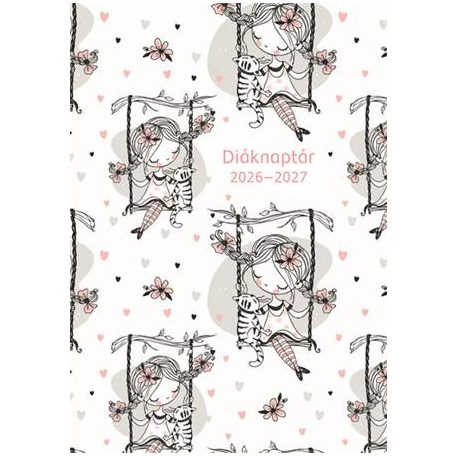 TOPTIMER Diáknaptár, 2026/2027 tanév, B6, heti, TOPTIMER "Hintázó kislány"