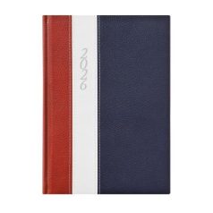   TOPTIMER Naptár, tervező, B5, heti, TOPTIMER "Fashion", bordó-fehér-kék