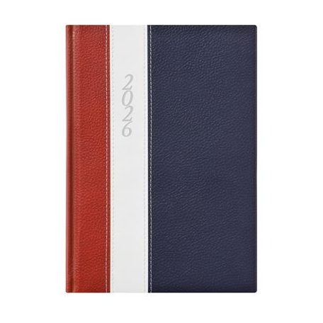 TOPTIMER Naptár, tervező, B5, heti, TOPTIMER "Fashion", bordó-fehér-kék