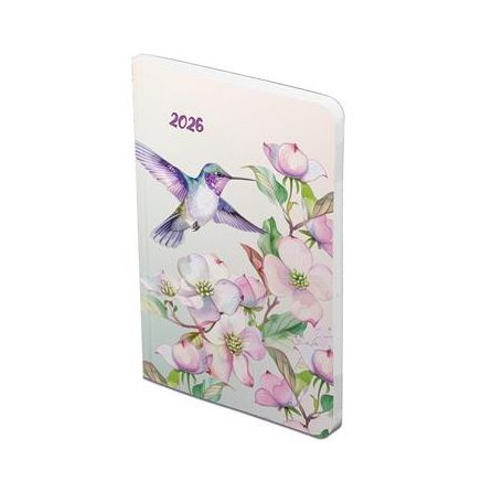 TOPTIMER Naptár, tervező, B6, heti, TOPTIMER, "Joy flexi", kolibri