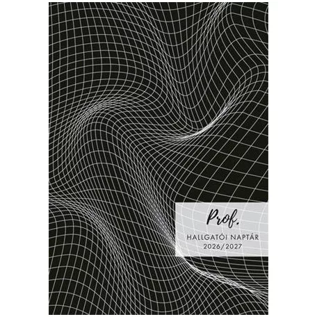 TOPTIMER Hallgatói naptár, 2026/2027 tanév, A5, heti, TOPTIMER, fekete