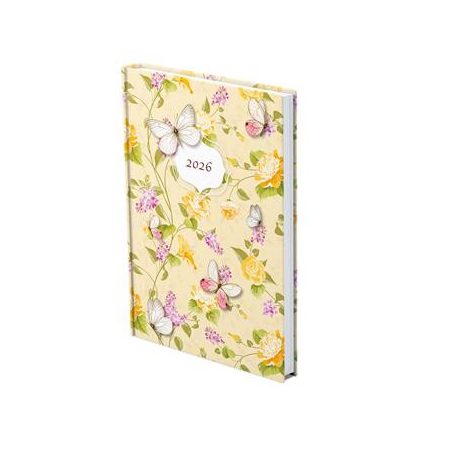 TOPTIMER Naptár, tervező, A5, heti, TOPTIMER "Joy", pillangó