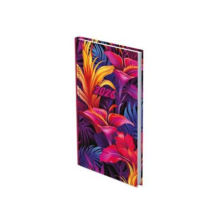 TOPTIMER Zsebnaptár, álló elrendezésű, TOPTIMER, "Joy", liliom