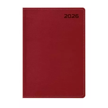 TOPTIMER Naptár, tervező, B5, heti, TOPTIMER, "Queen" bordó