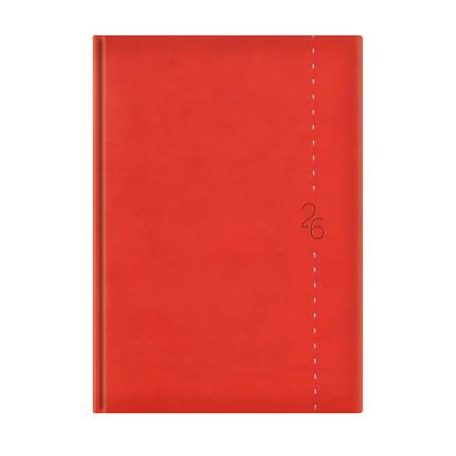 TOPTIMER Naptár, tervező, B5, heti, TOPTIMER "Linea", piros