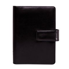   SATURNUS Kalendárium, gyűrűs, betétlapokkal, "L", műbőr, SATURNUS, "223", fekete