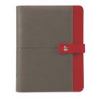 SATURNUS Kalendárium, gyűrűs, betétlapokkal, "L", műbőr, SATURNUS, "426", szürke-piros