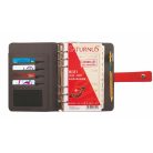 SATURNUS Kalendárium, gyűrűs, betétlapokkal, "L", műbőr, SATURNUS, "426", szürke-piros