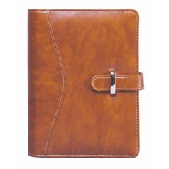   SATURNUS Kalendárium, gyűrűs, betétlapokkal, "L", műbőr, SATURNUS, "437", világosbarna