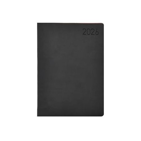 TOPTIMER Naptár, tervező, B6, heti, TOPTIMER "Madeira", fekete-bordó